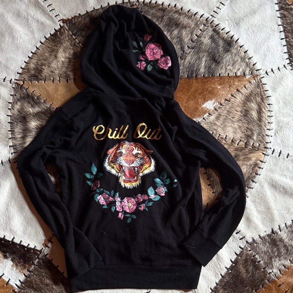 Chaser Black Jacket With Tiger Patch - image 3